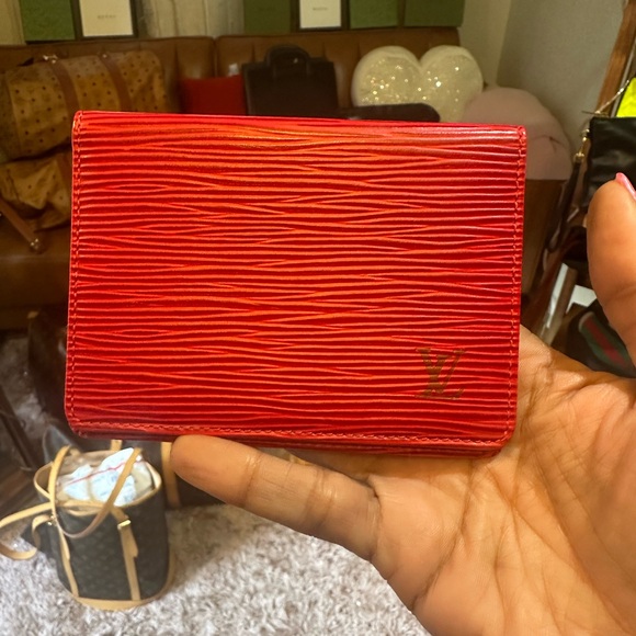 Louis Vuitton Accessories - Louis Vuitton Red Card Holder
